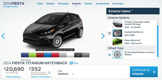 Ford Fiesta будет доступна весной от $ 14.000