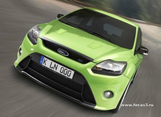 Ярко-зеленый Ford Focus RS