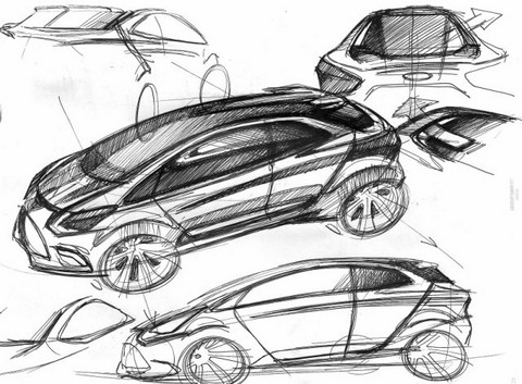 Как рисовался Ford Iosis MAX