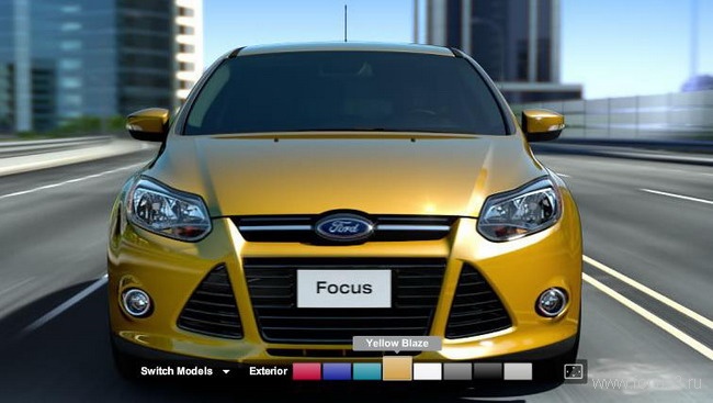 Цвета Ford Focus с американского сайта Ford