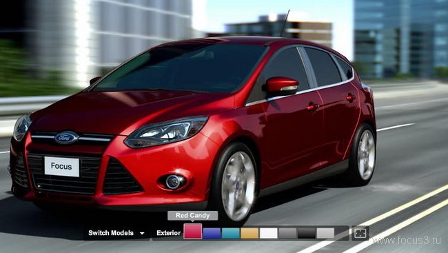 Цвета Ford Focus с американского сайта Ford