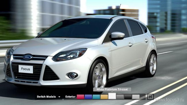 Цвета Ford Focus с американского сайта Ford