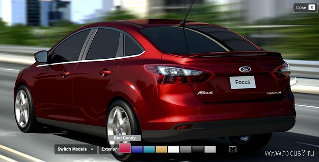 Цвета Ford Focus с американского сайта Ford