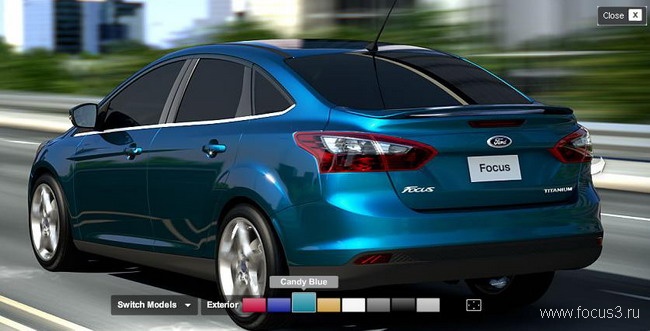 Цвета Ford Focus с американского сайта Ford