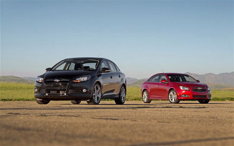 Ford Focus Titanium vs Chevrolet Cruze LTZ RS