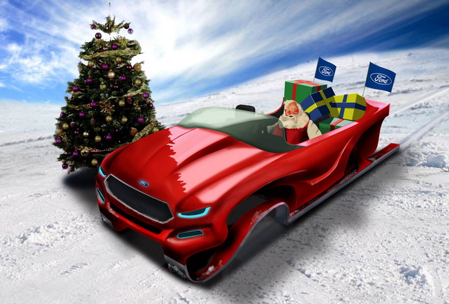 Ford разработал сани для Санта-Клауса