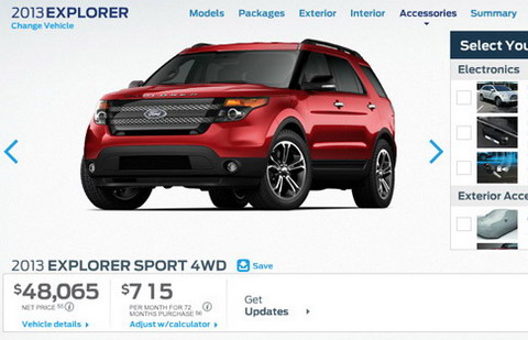 Ford приступил к продаже спортивного Explorer 2013