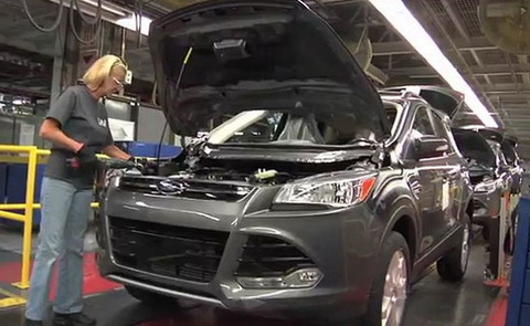 Сборка Ford Escape. Видео