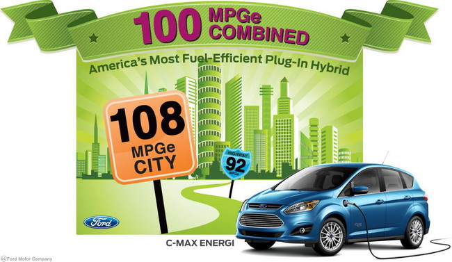 Ford C-MAX Energi самый экономичный гибрид в США