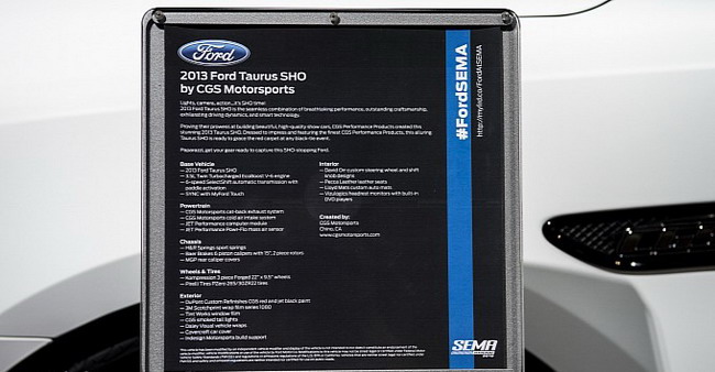 SEMA 2012: Ford Taurus SHO от CGS Motorsports