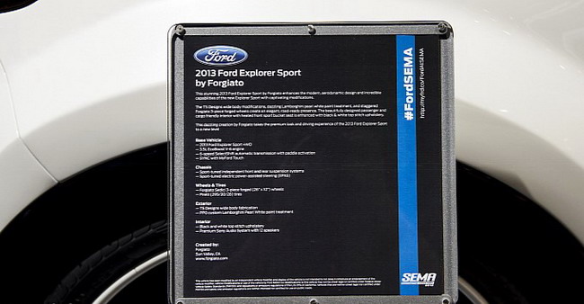 SEMA 2012: Ford Explorer Sport от Forgiato