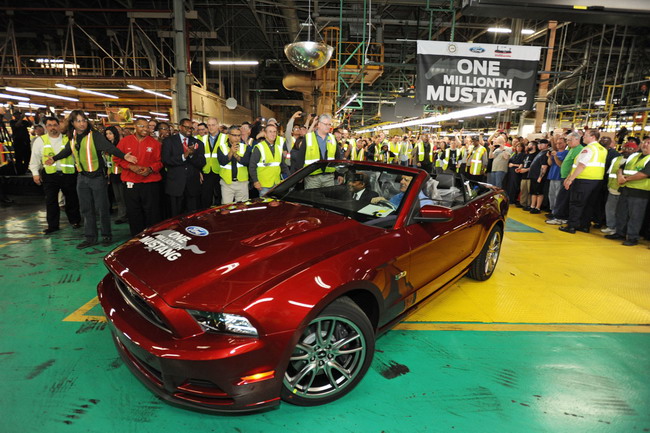 На заводе Флэт-Рок выпущен одномиллионный Ford Mustang