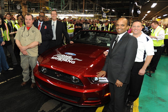 На заводе Флэт-Рок выпущен одномиллионный Ford Mustang