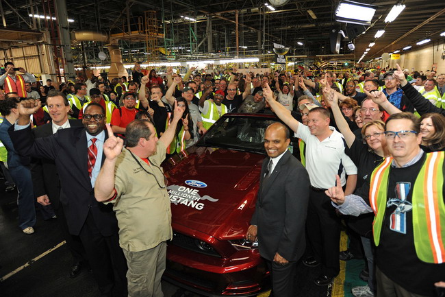 На заводе Флэт-Рок выпущен одномиллионный Ford Mustang