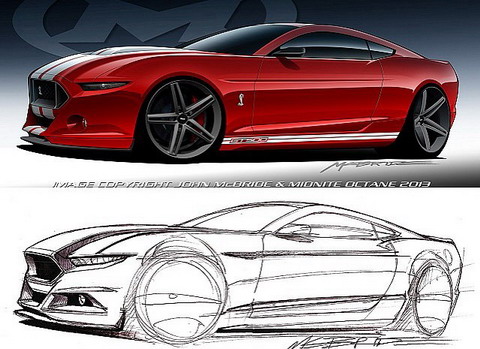 Обновленный концепт 2015 Shelby GT500