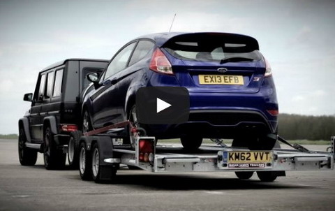 Необычное сравнение Ford Fiesta ST и Mercedes-Benz G63 AMG