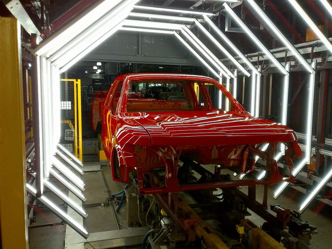 3D технологии Ford по обнаружению грязи во время покраски