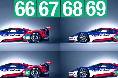 4 автомобиля Ford GT вошли в список участников гонки «24 часа Ле-Мана»